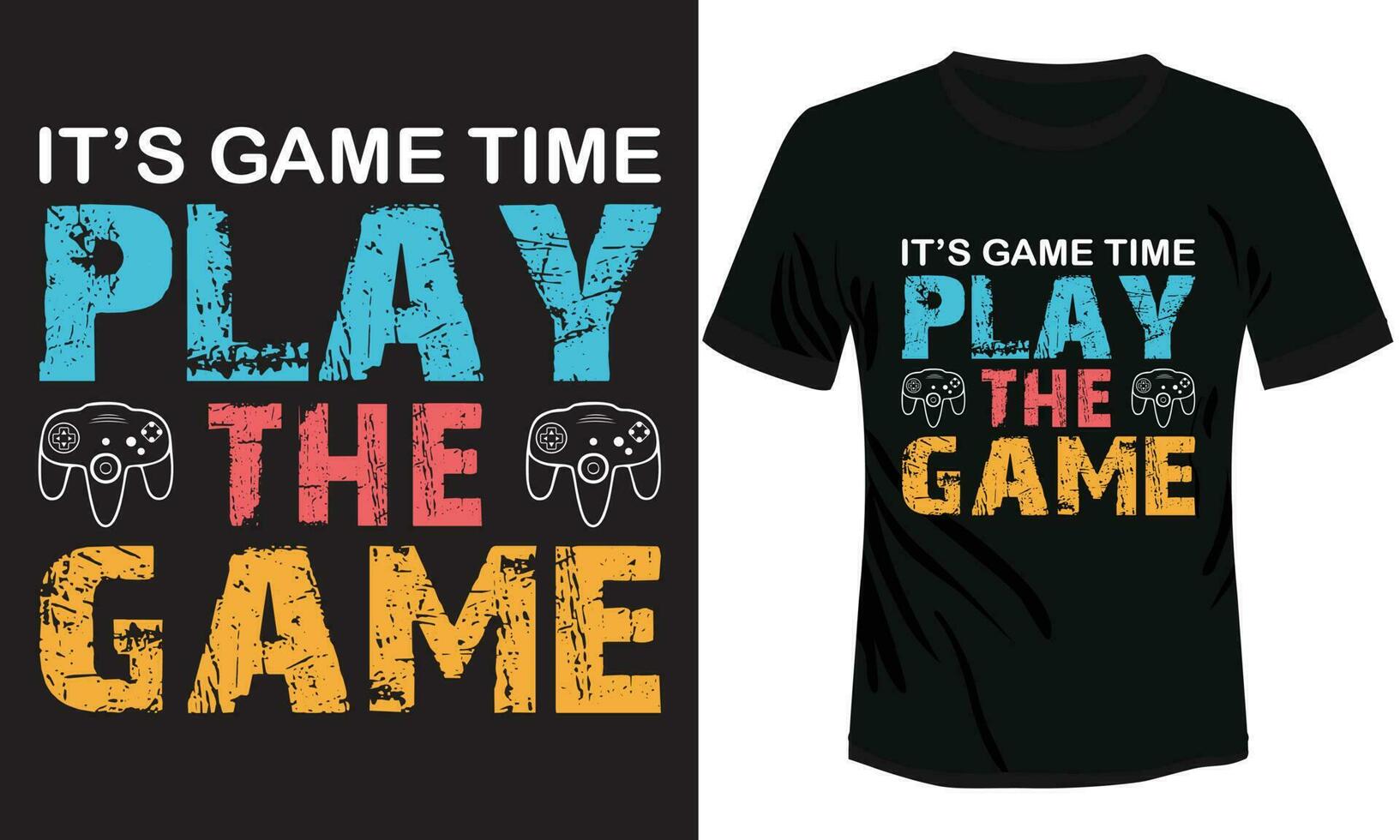 abspielen das Spiel Typografie T-Shirt Design Vektor Illustration