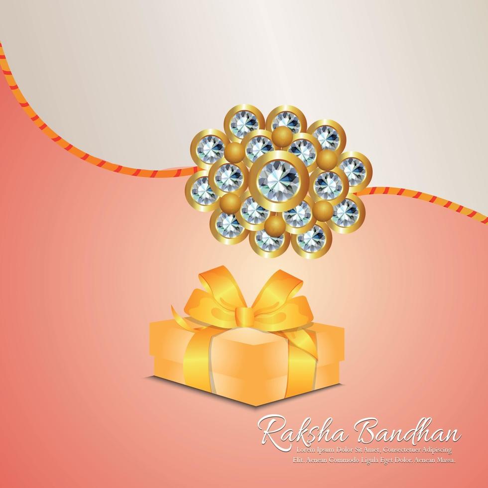 glad raksha bandhan bakgrund vektor