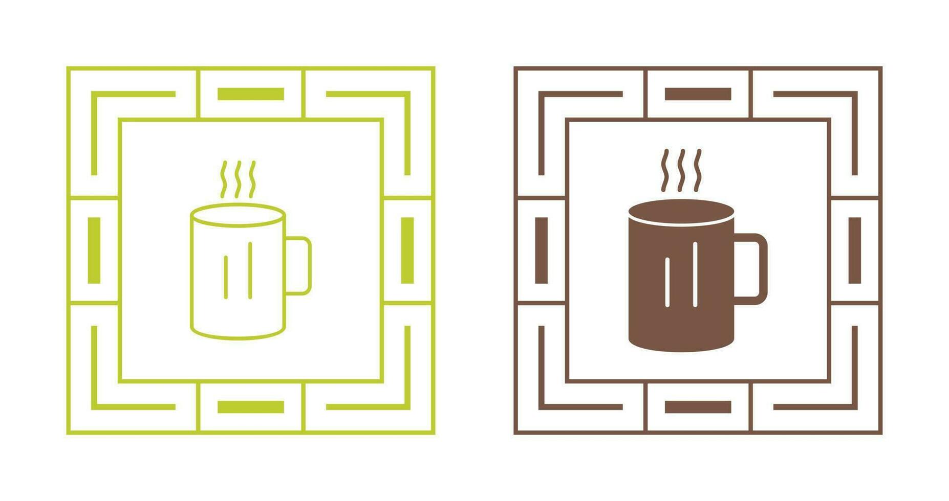 Vektorsymbol für heißen Kaffee vektor