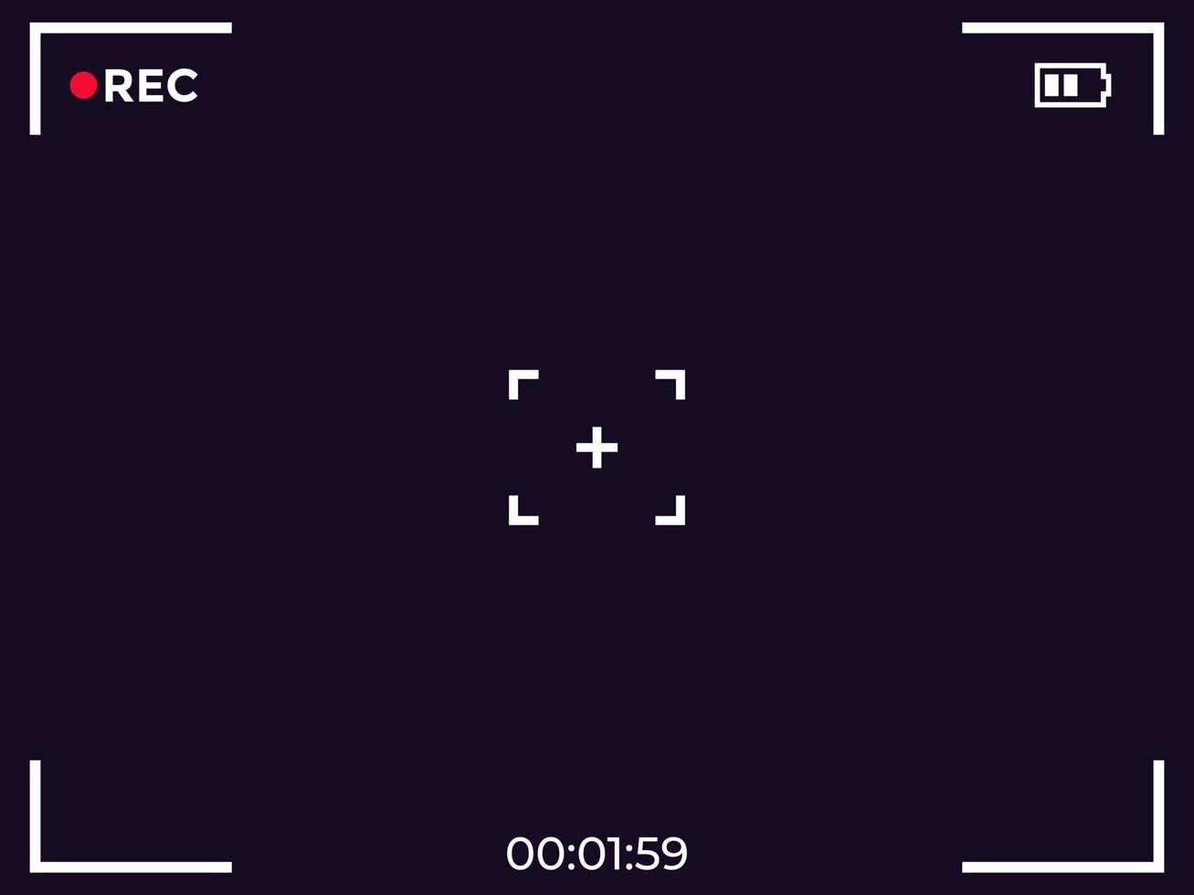 Kamera-Videoaufzeichnungsbildschirm vektor