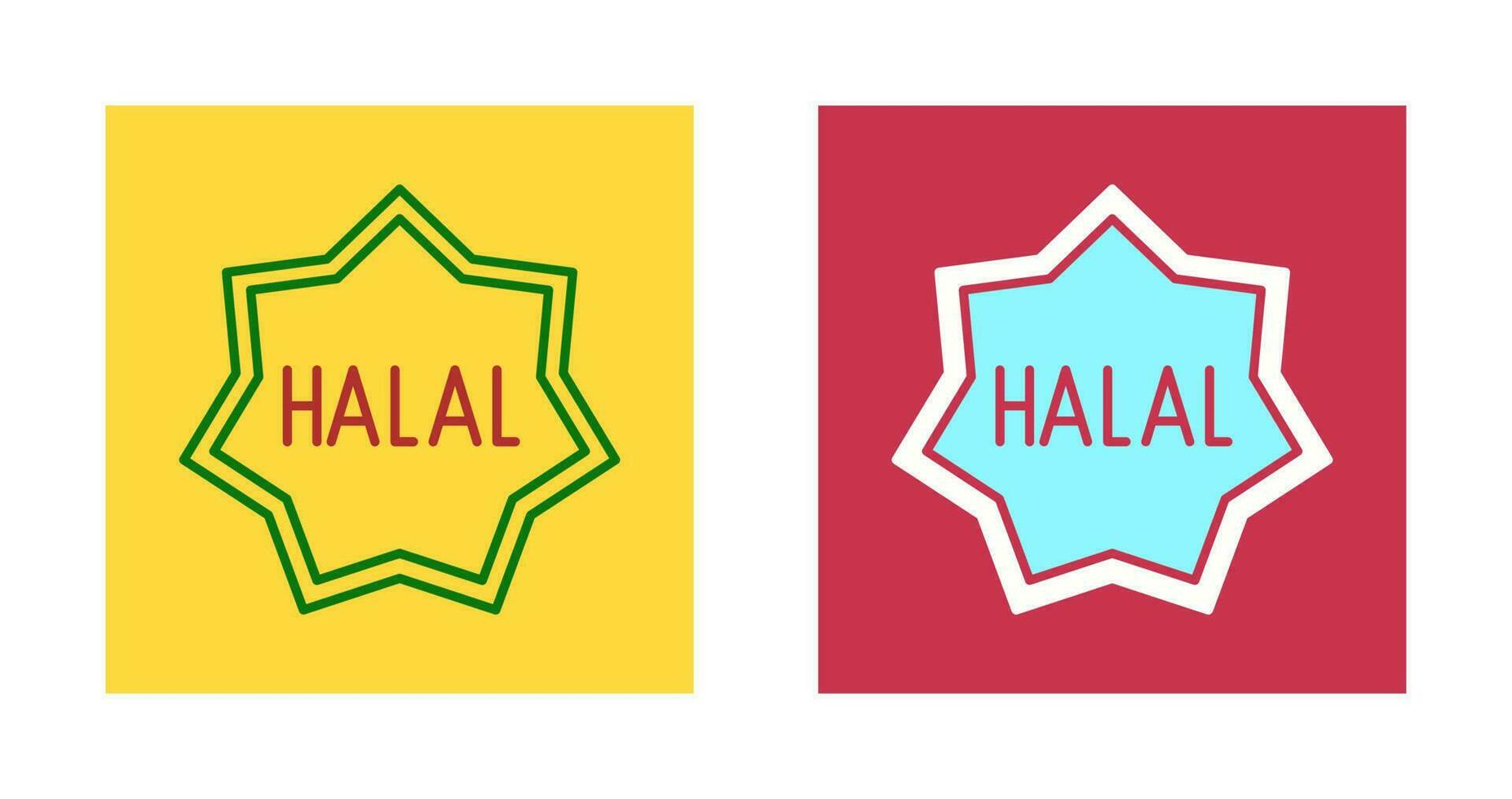 Symbol für Halal-Vektor vektor