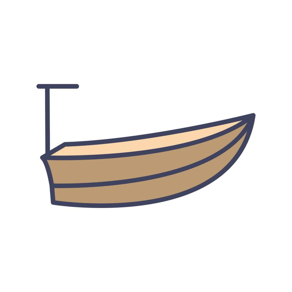 kleines Boot-Vektor-Symbol vektor