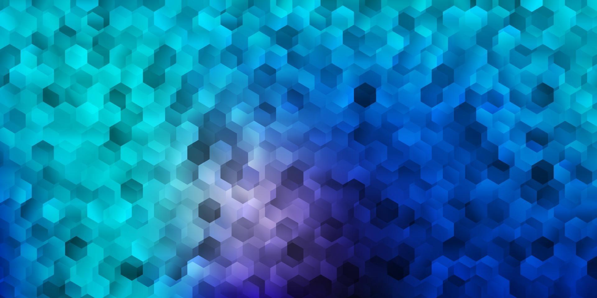 ljusrosa, blå vektorstruktur med färgglada hexagoner. vektor