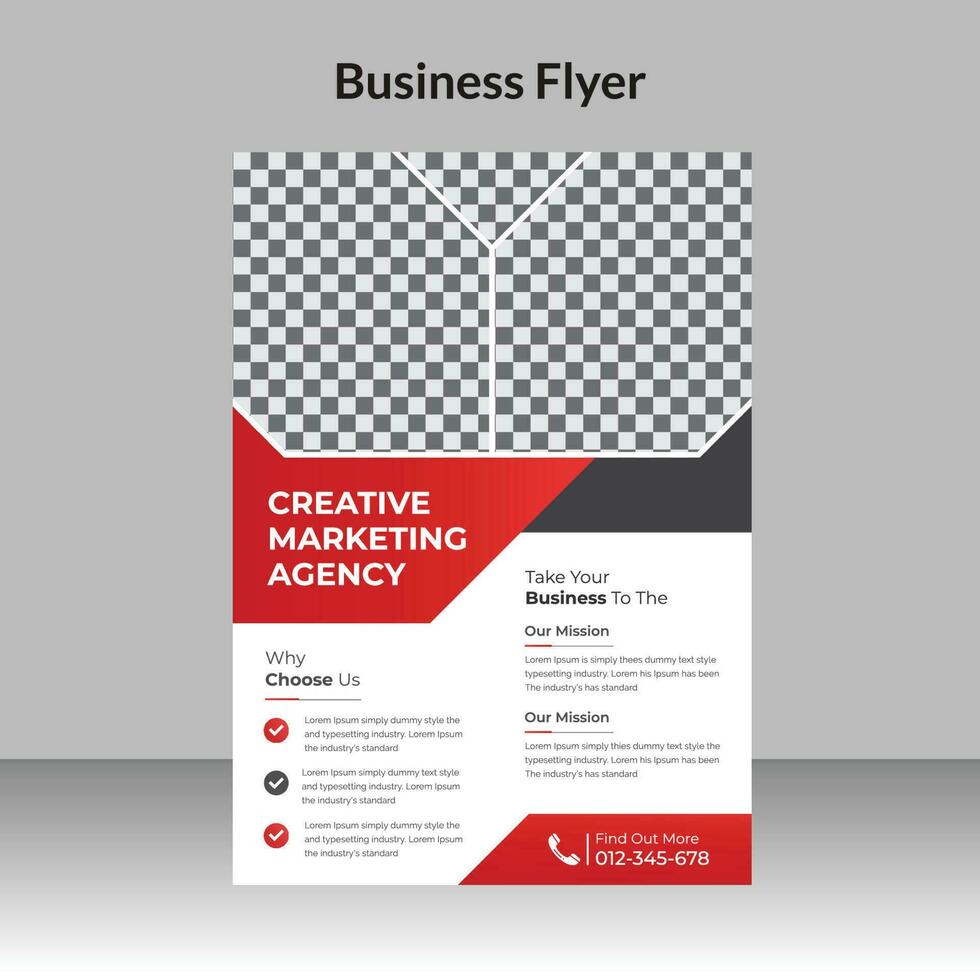 Flyer-Design für Firmenkunden und Broschüren-Cover-Vorlage für Agenturen für digitales Marketing vektor