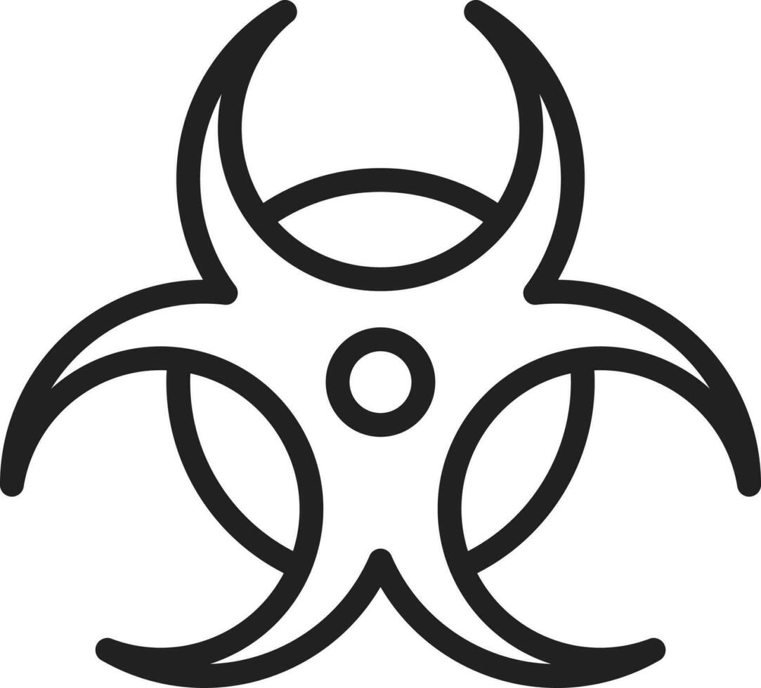 Biogefährdung Zeichen Symbol Vektor Bild.