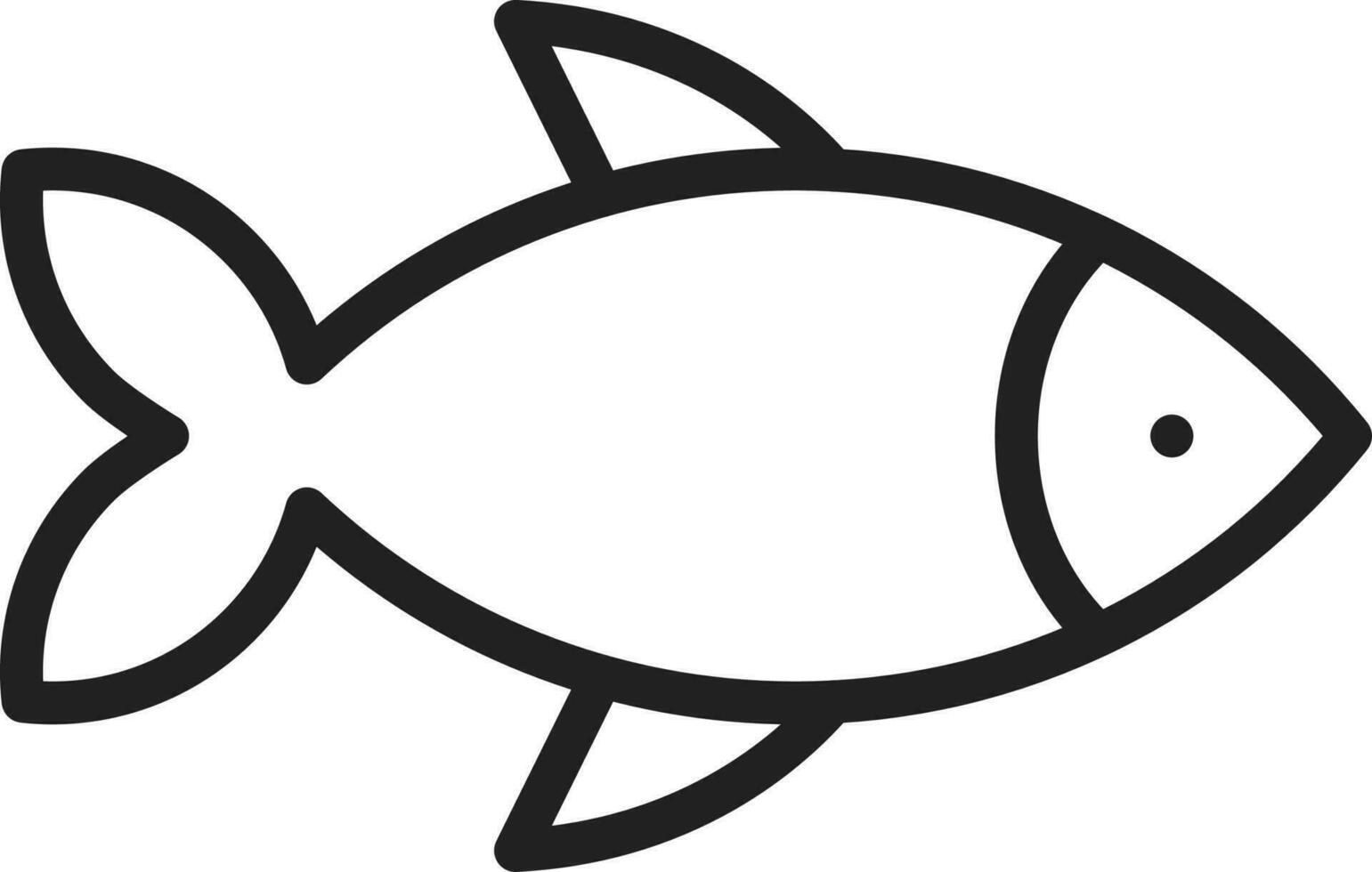 Fisch Symbol Vektor Bild.