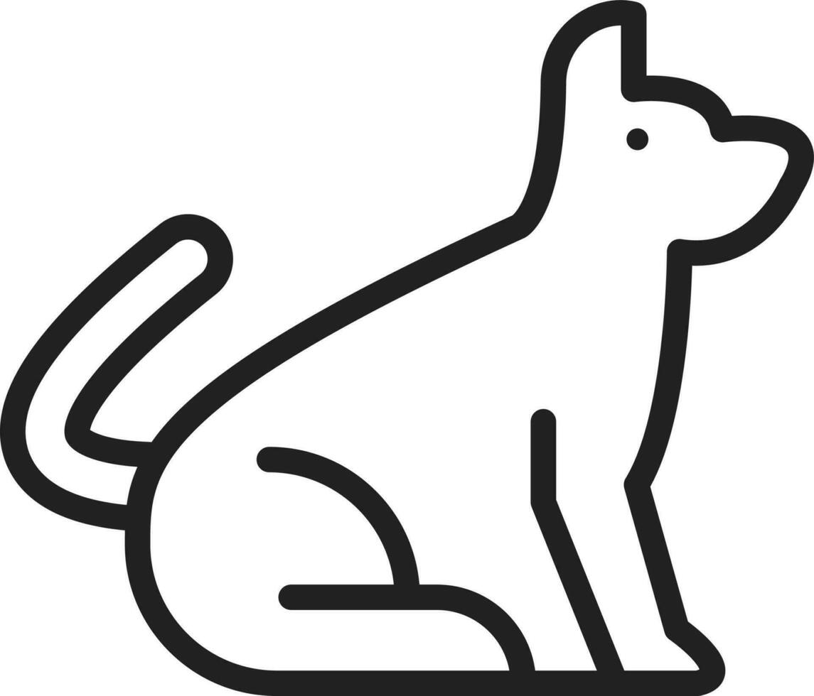 Hund Symbol Vektor Bild.
