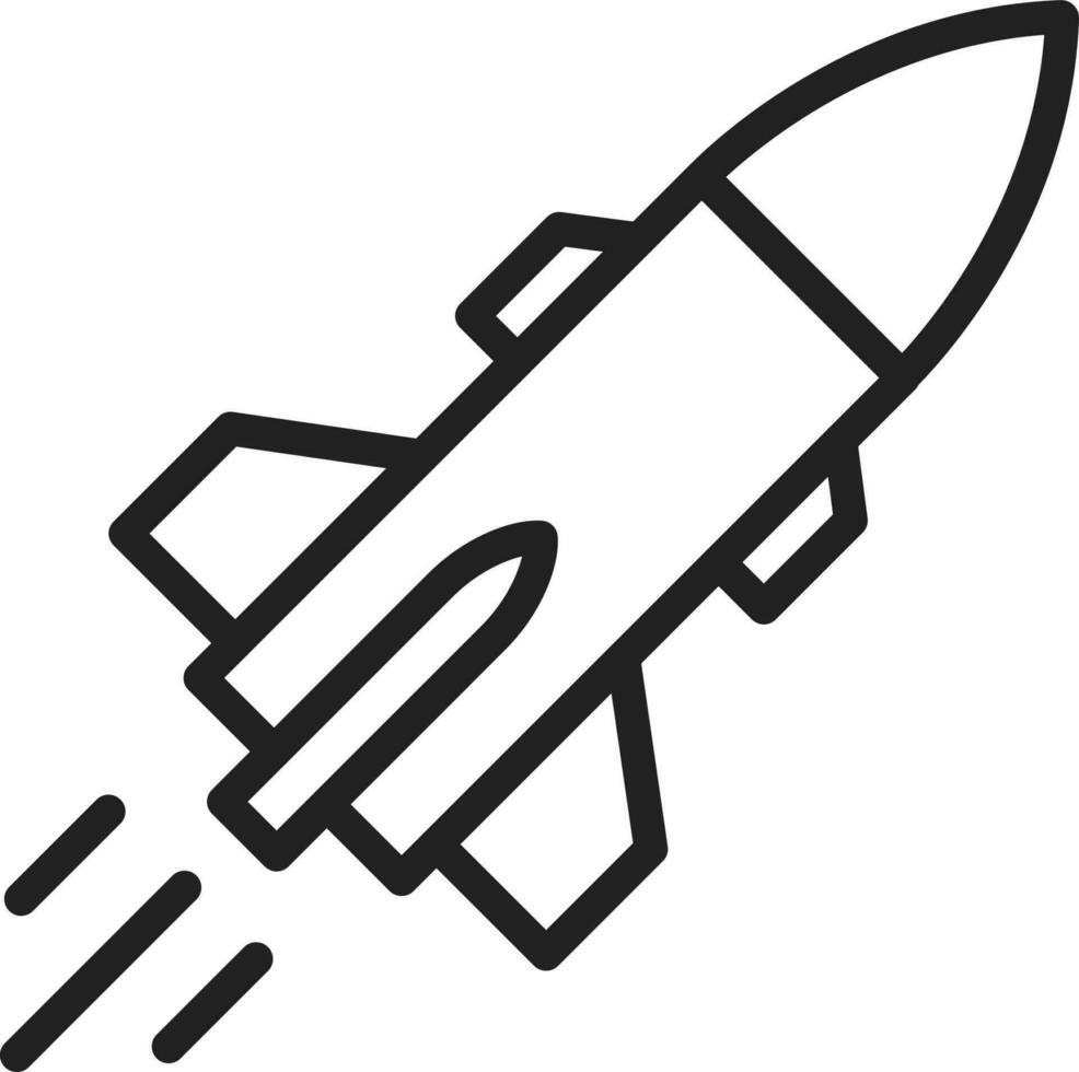Rakete Symbol Vektor Bild.