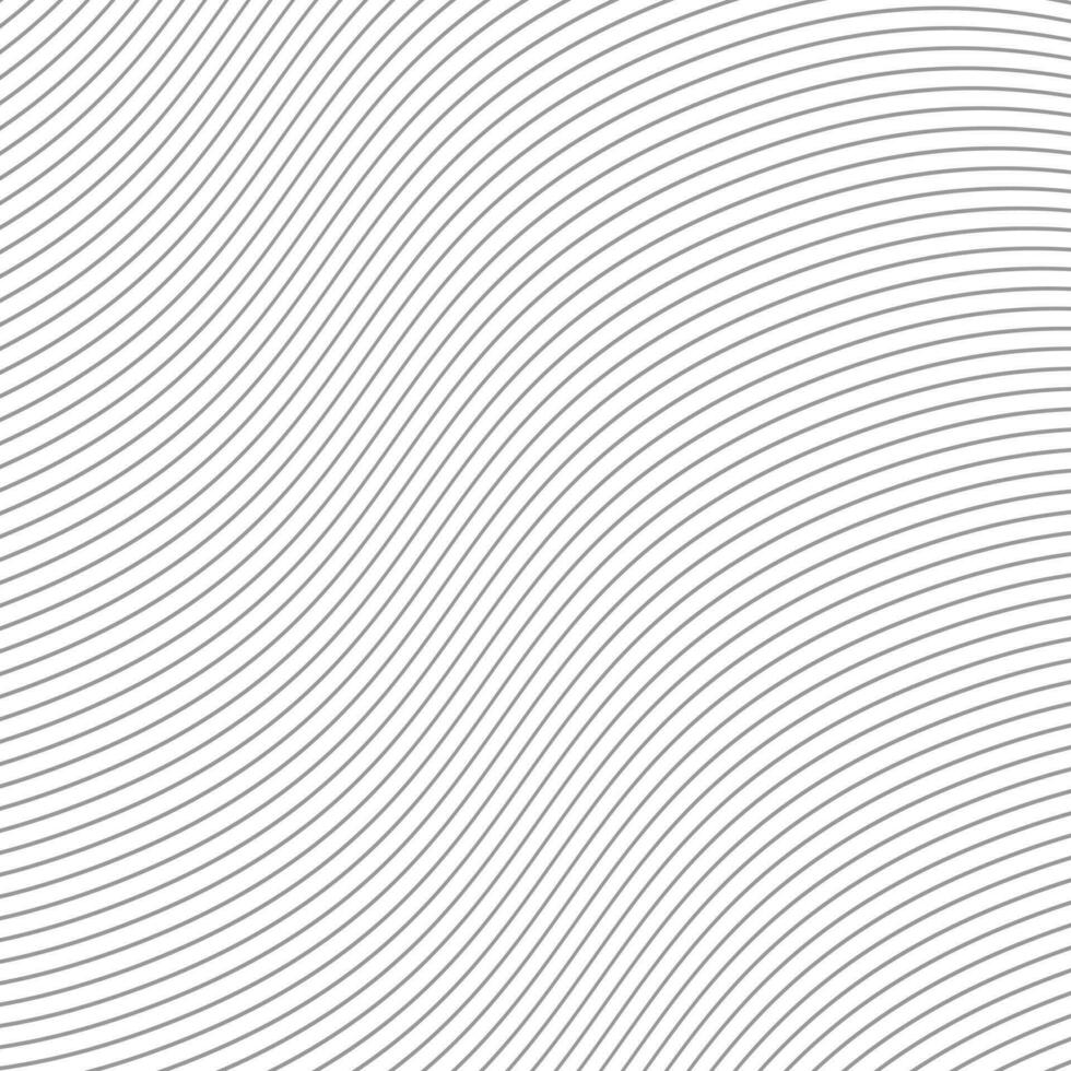 abstrakt geometrisch grau dünn Linie Welle Muster Vektor. vektor