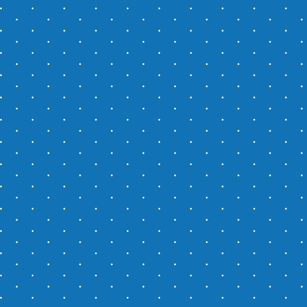 abstrakt Weiß Polka Punkt Muster mit Blau Hintergrund. vektor