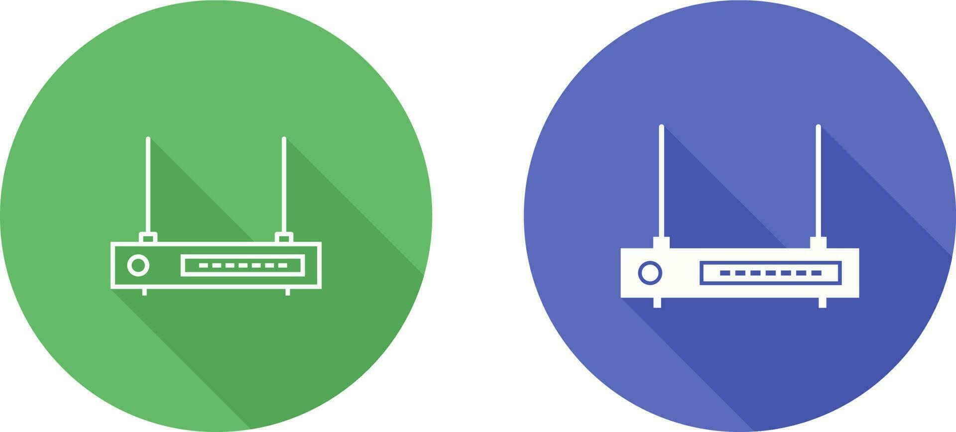 WLAN-Router-Vektorsymbol vektor