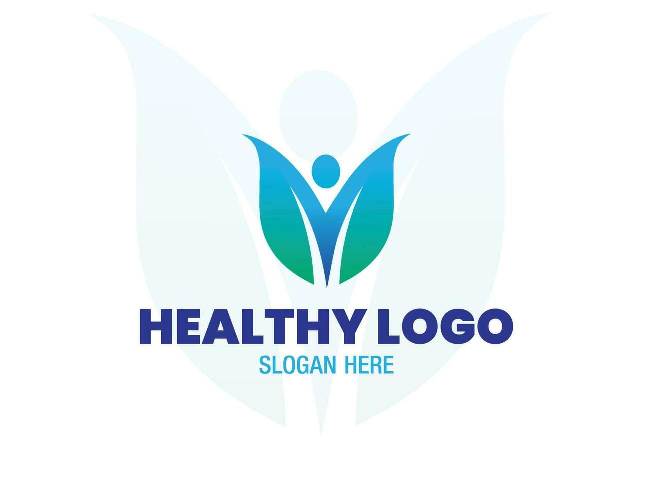 Gesundheit Logo Design Sieger Vorlage vektor
