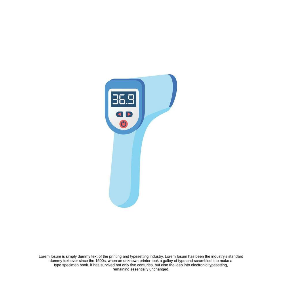 elektronisch Digital Thermometer medizinisch Illustration vektor