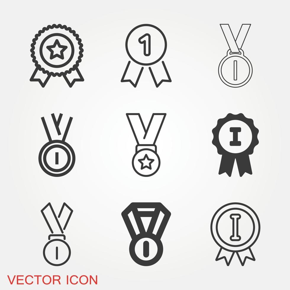 medalj ikoner set vektor