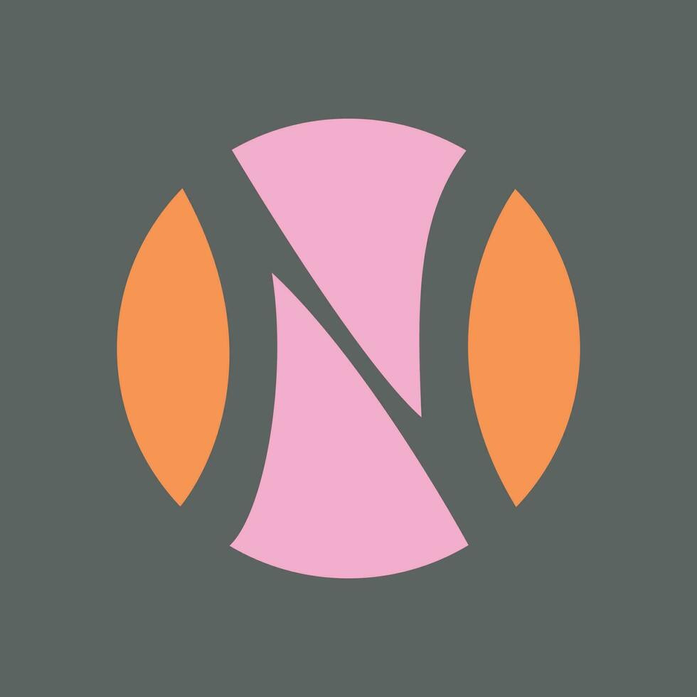 Buchstabe n-Logo-Vektor vektor