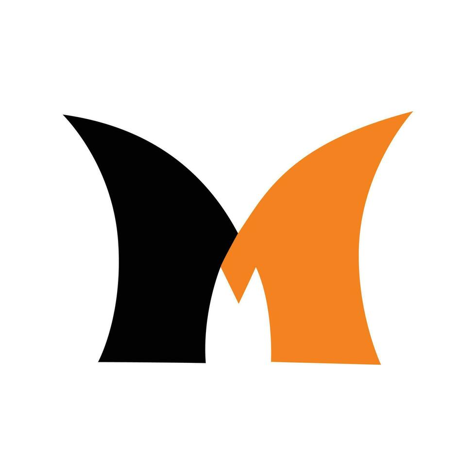 Buchstabe m Logo Vektor
