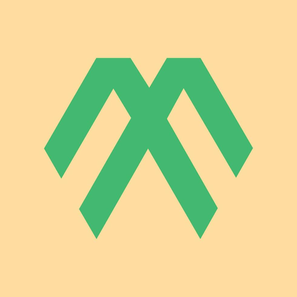 Brief m Initiale Logo Vektor