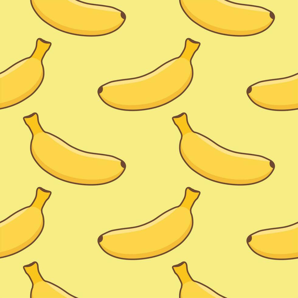 exotisk sömlös mönster med gul bananer på färgrik bakgrund. färgad banan sömlös mönster på bakgrund illustration vektor