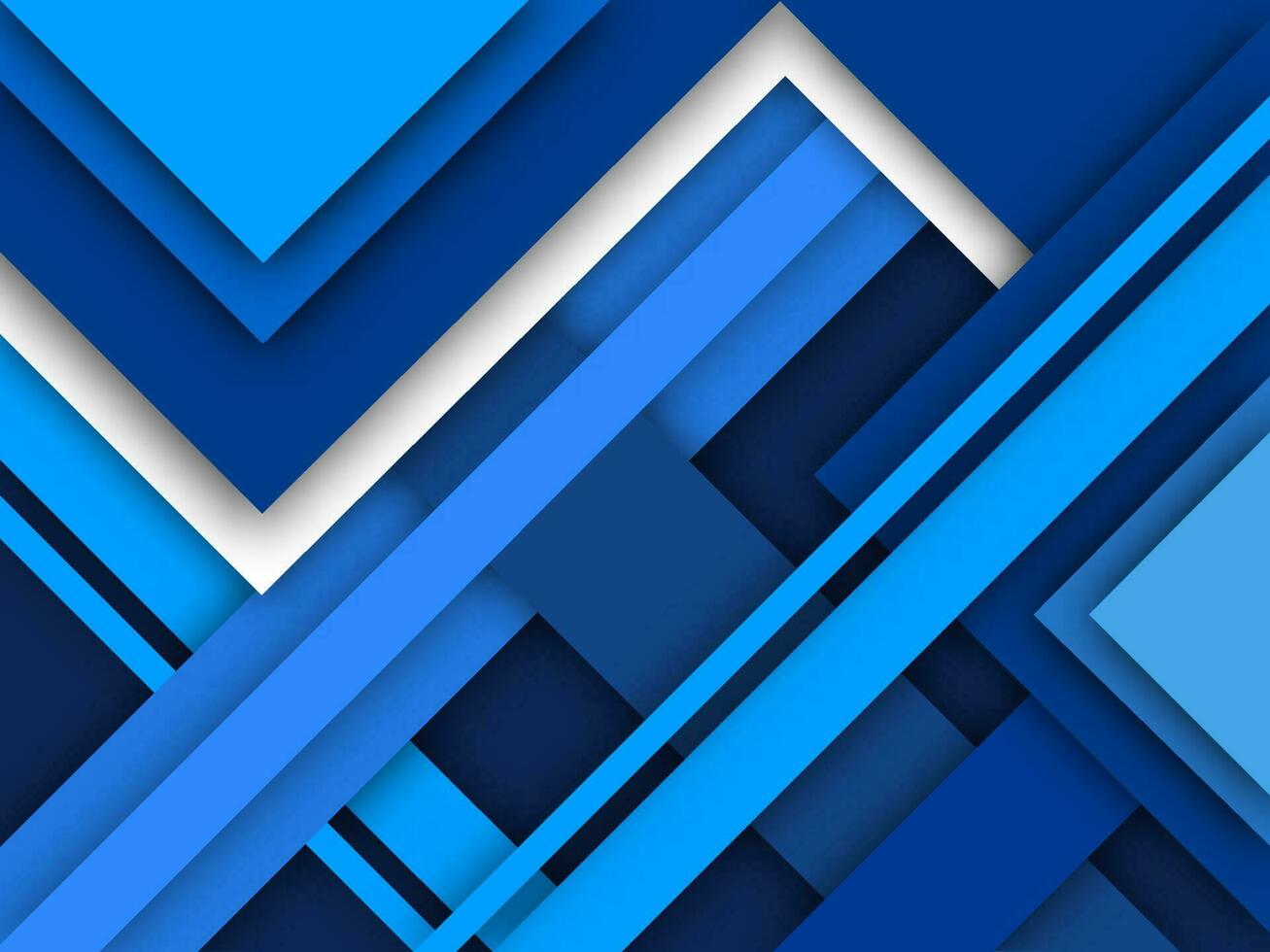 Blau und Weiß Papier überlappend abstrakt Hintergrund. vektor