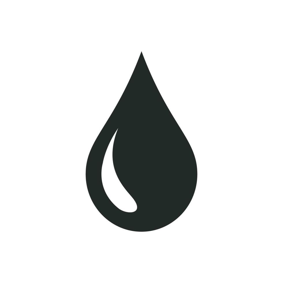 fallen Wasser Symbol Vektor Design Illustration