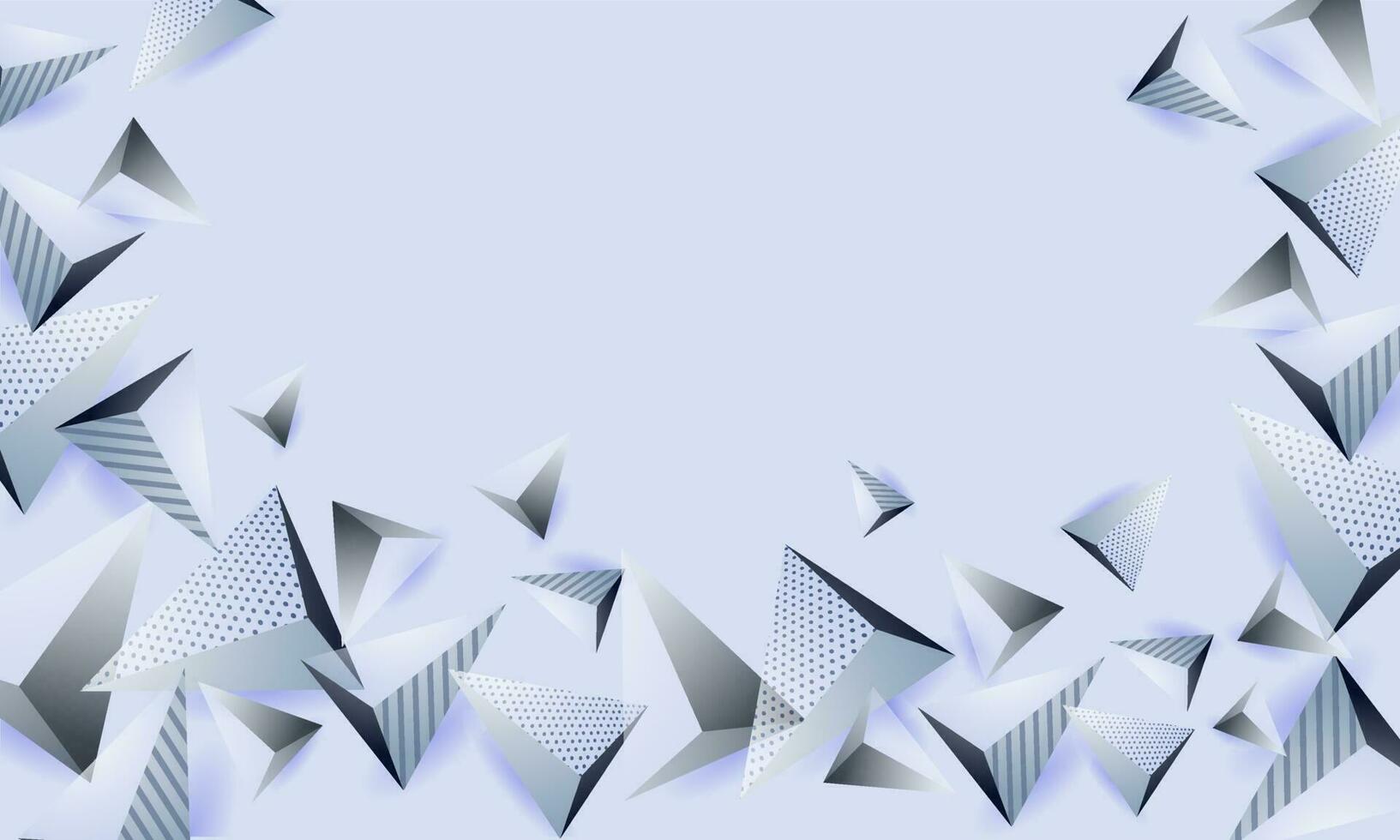 3d Illustration von grau polygonal dreieckig geometrisch abstrakt Hintergrund. vektor