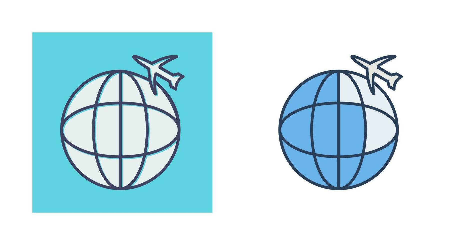 Vektorsymbol für internationale Flüge vektor