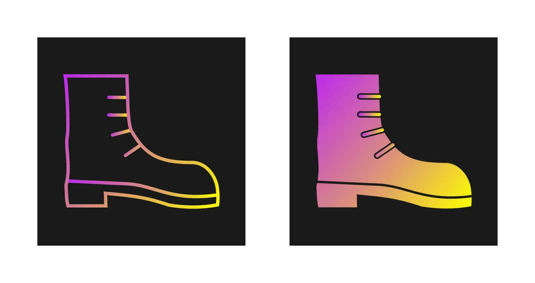 Vektorsymbol für Campingstiefel vektor