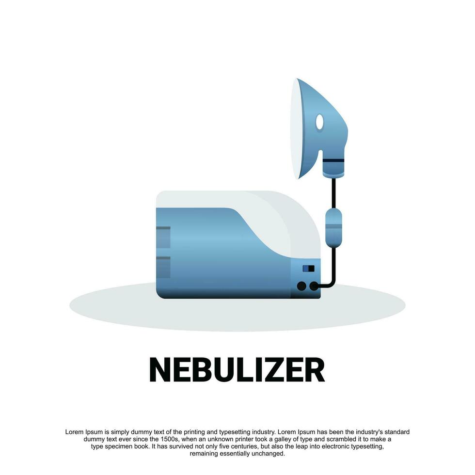 nebulisator enhet ikon vektor illustration