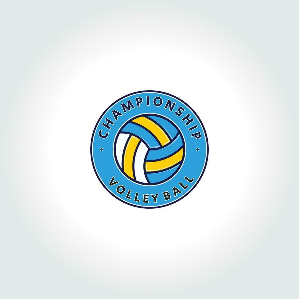 vektor volleyboll logotyp mall