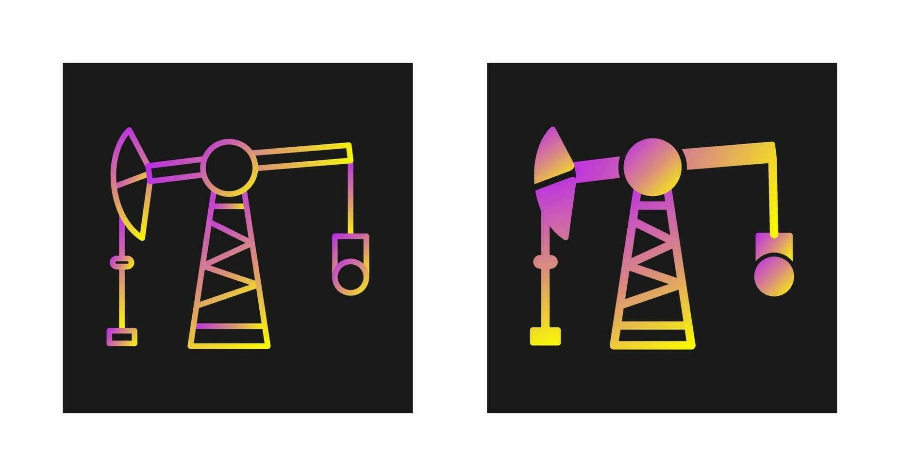 Pumpjack-Vektorsymbol vektor