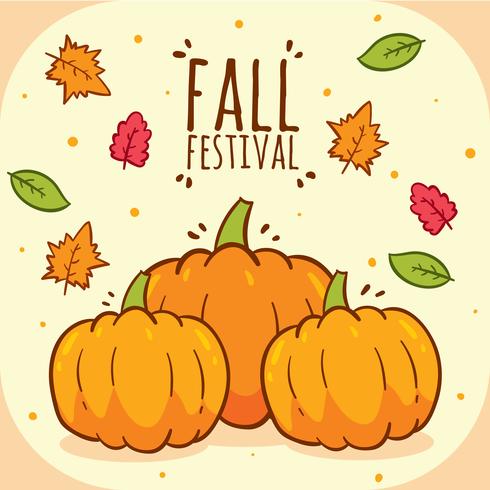 Pumpor Fall Festival Vector