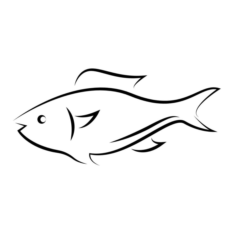 Fisch Logo Vektor Illustration Design