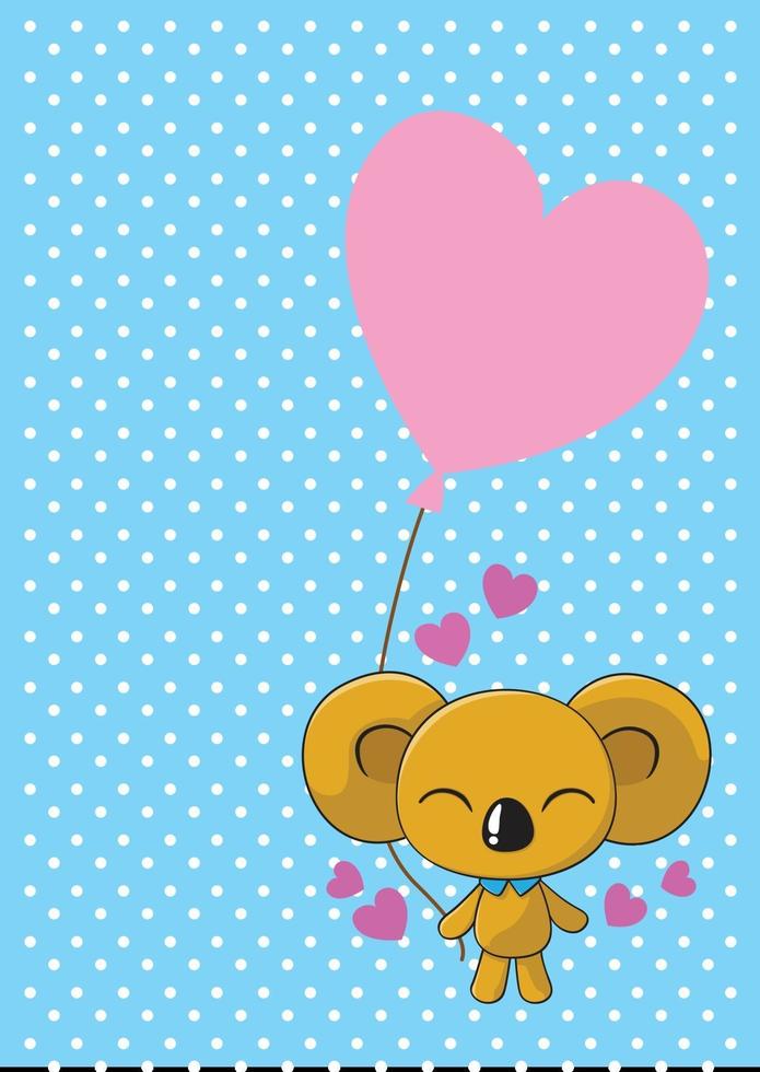 Koala Luftballons Lager Illustration vektor