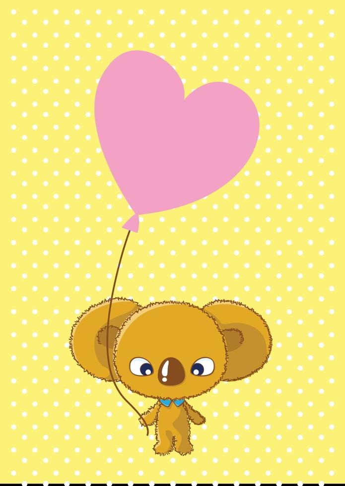 koala ballonger stockillustration vektor