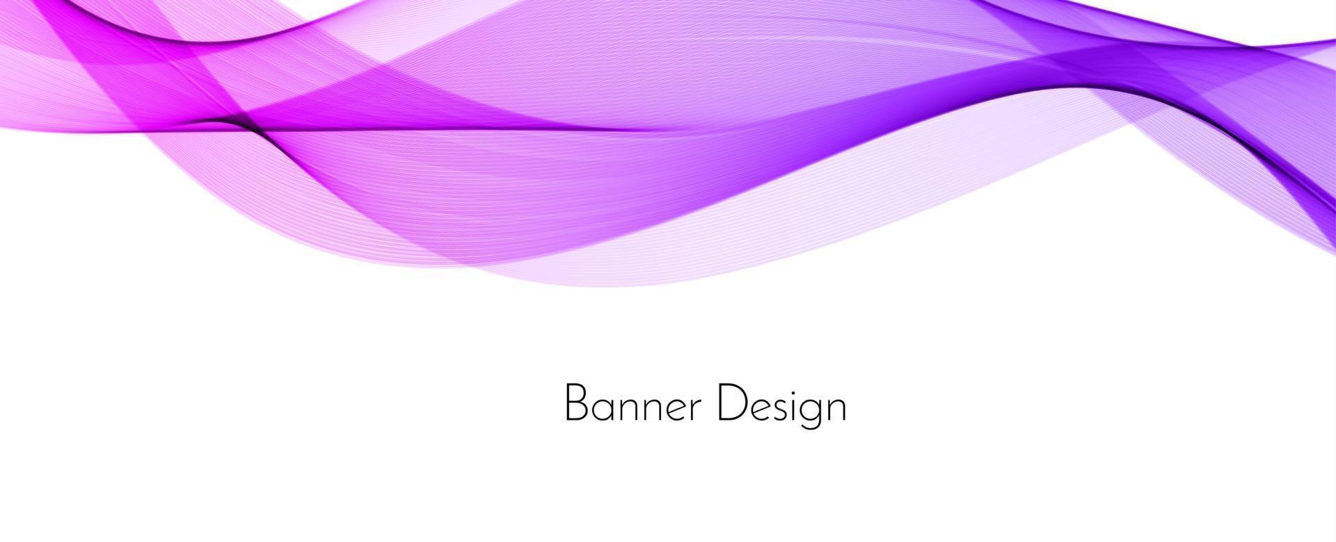 abstrakte bunte dekorative stilvolle moderne Welle Design Banner Hintergrund vektor