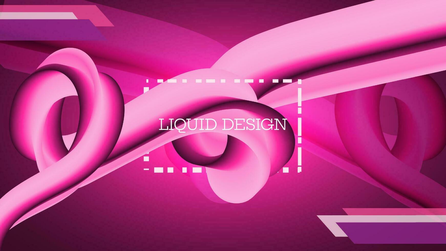 abstrakt Rosa Flüssigkeit Hintergrund Design vektor