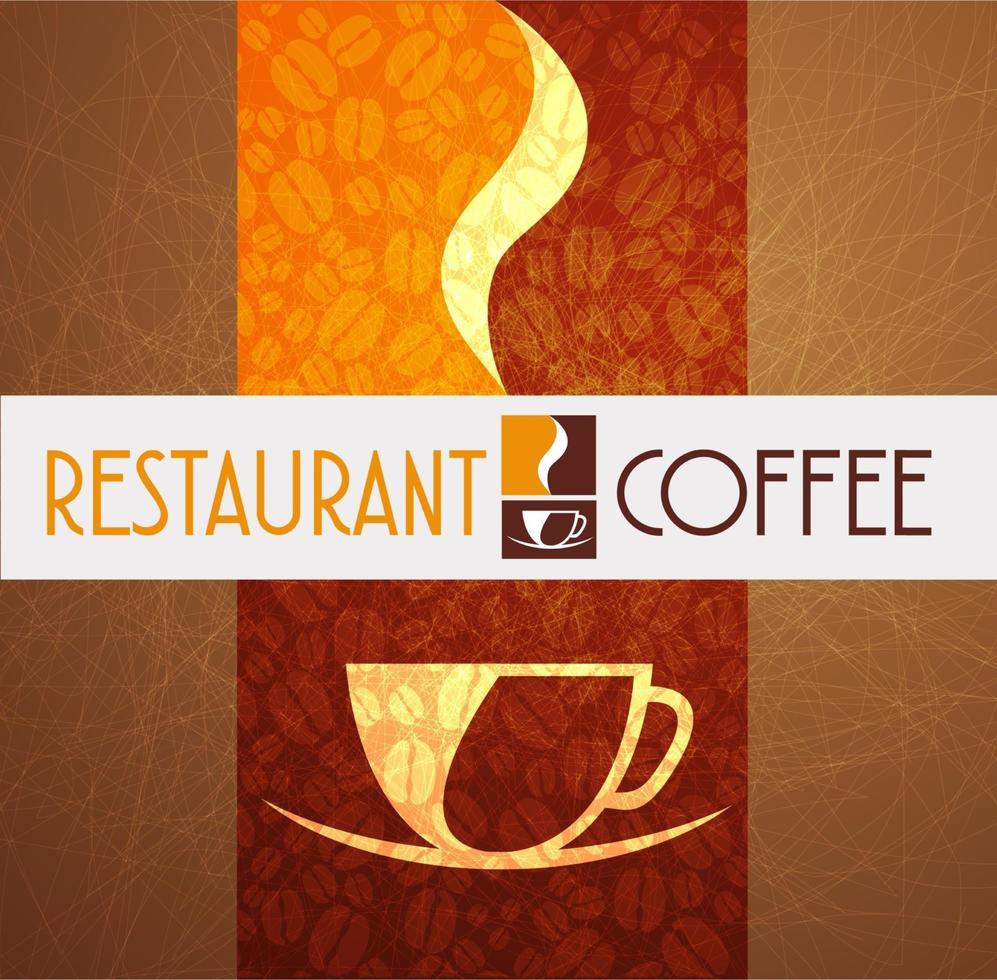 kaffe logotyp restaurang vektor