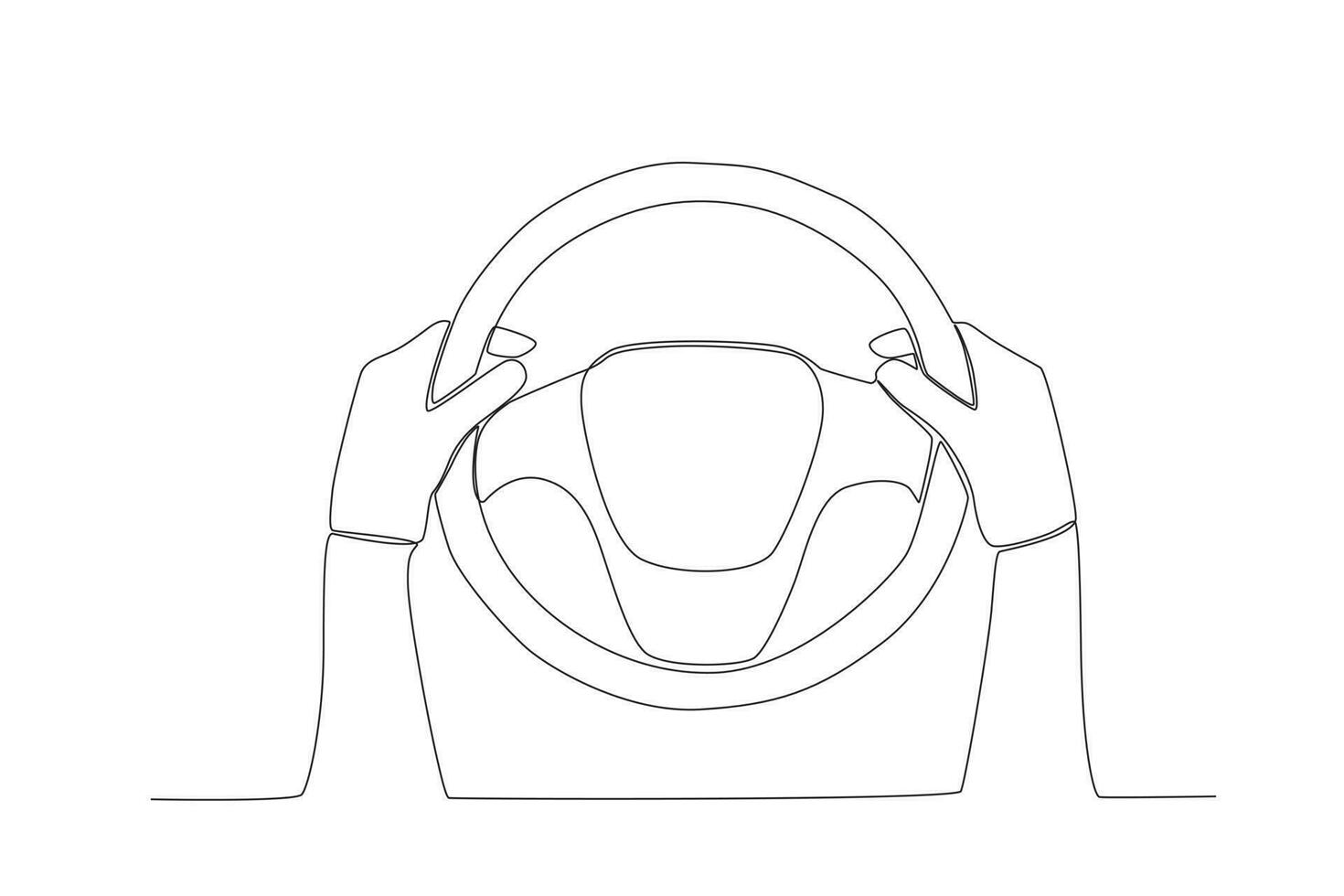 Hände Fahrt das Auto anmutig vektor