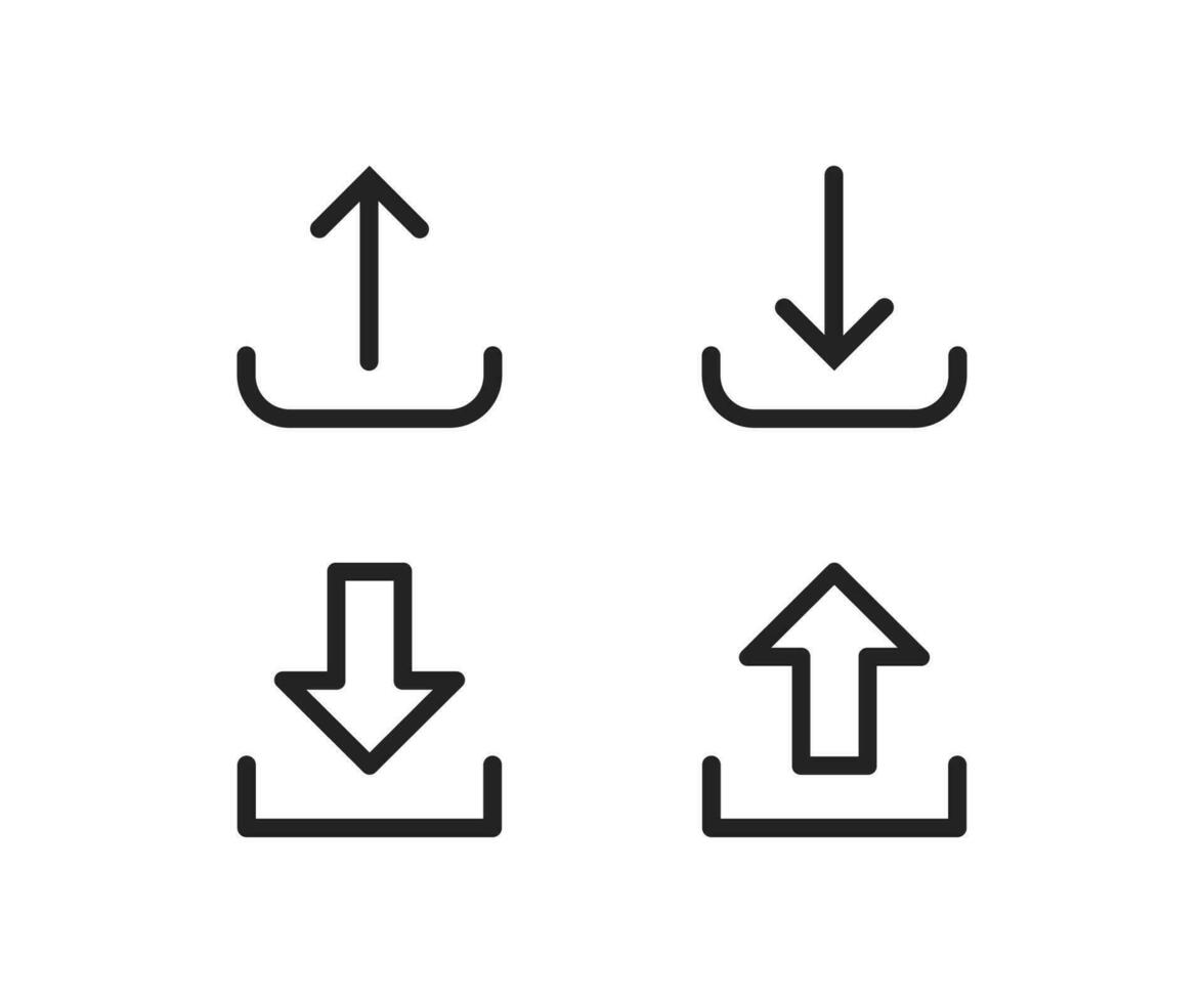 Pfeil Linie Symbol. herunterladen und hochladen Vektor Symbol einstellen