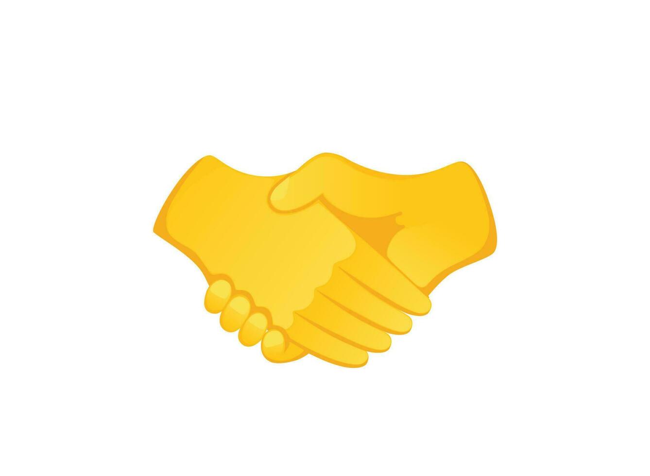 handslag ikon. hand gest emoji vektor illustration.