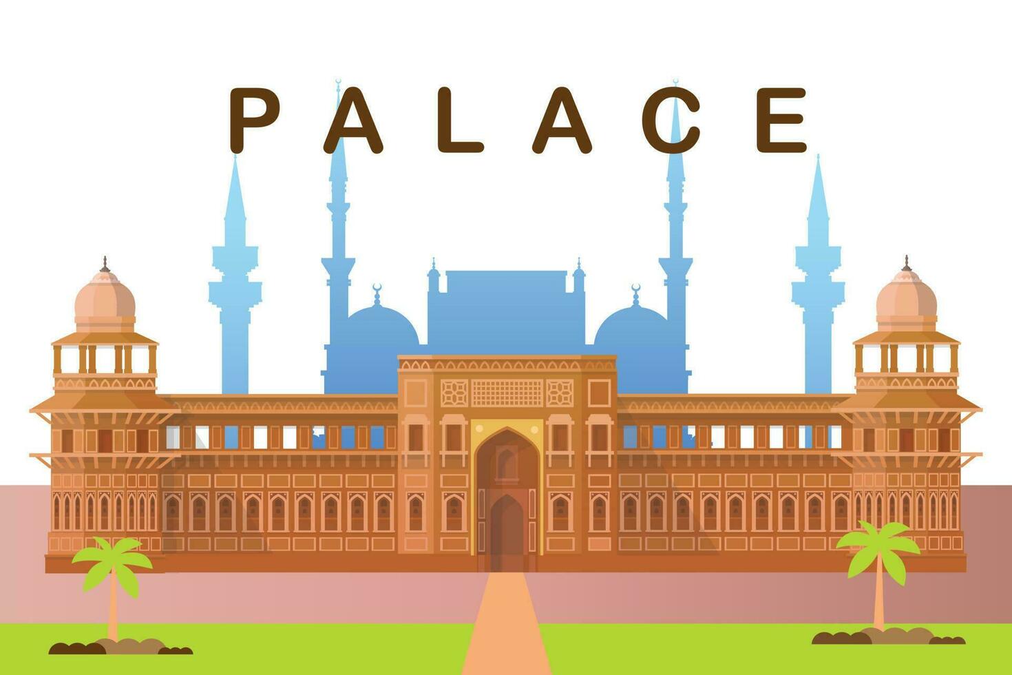palats vektor bild