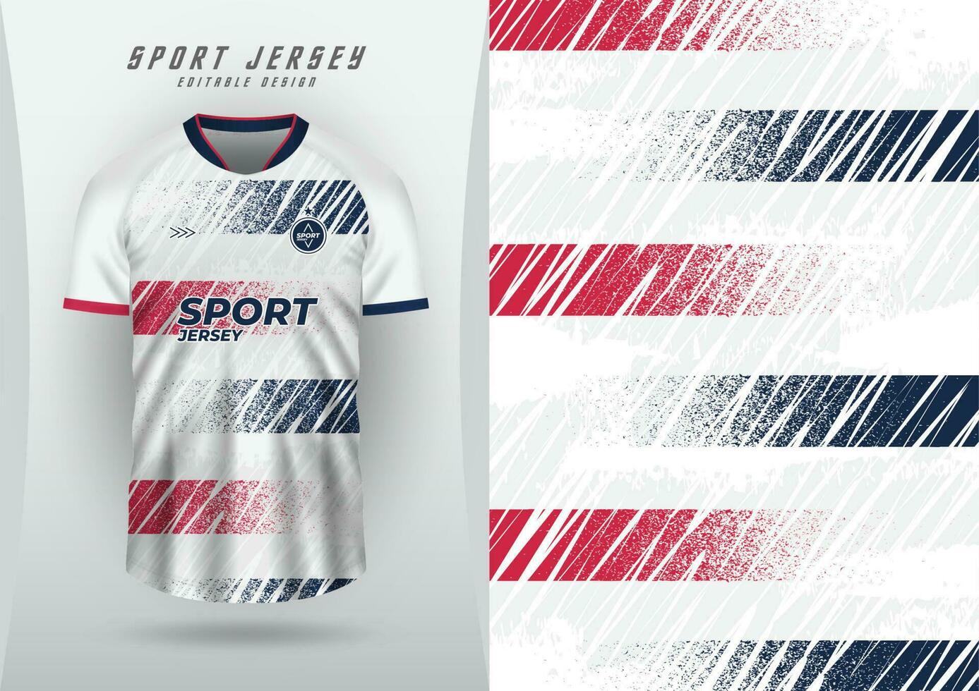 Hintergrund zum Sport Jersey Fußball Jersey Laufen Jersey Rennen Jersey Korn Muster rot Streifen Marine Blau vektor