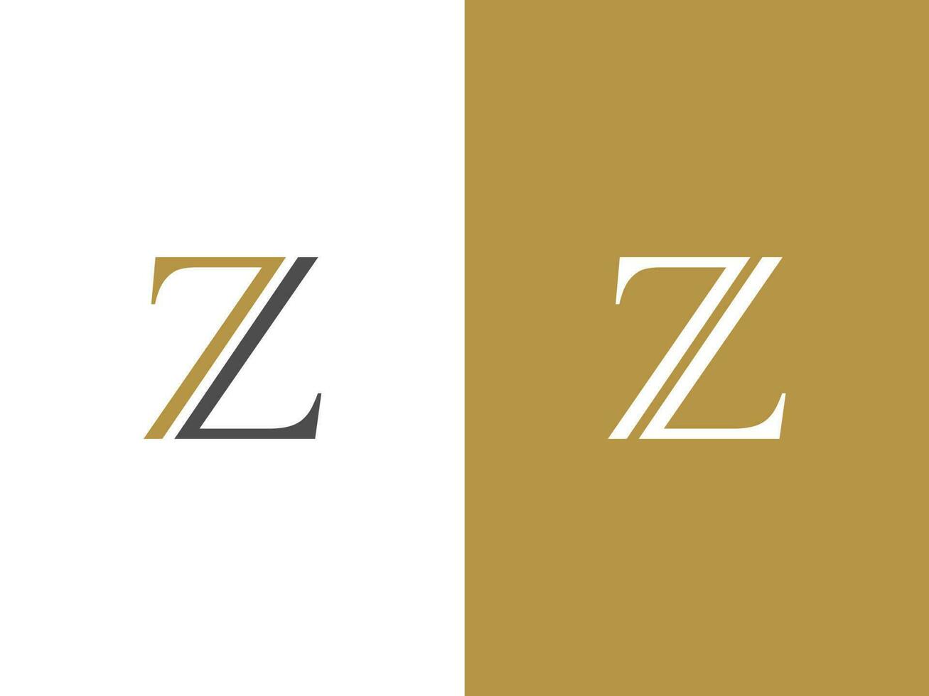 Prämie Vektor Brief z Logo mit Krone Vektor, schön Logo Design zum Luxus Unternehmen Branding. elegant Identität Design im Gold Farbe.