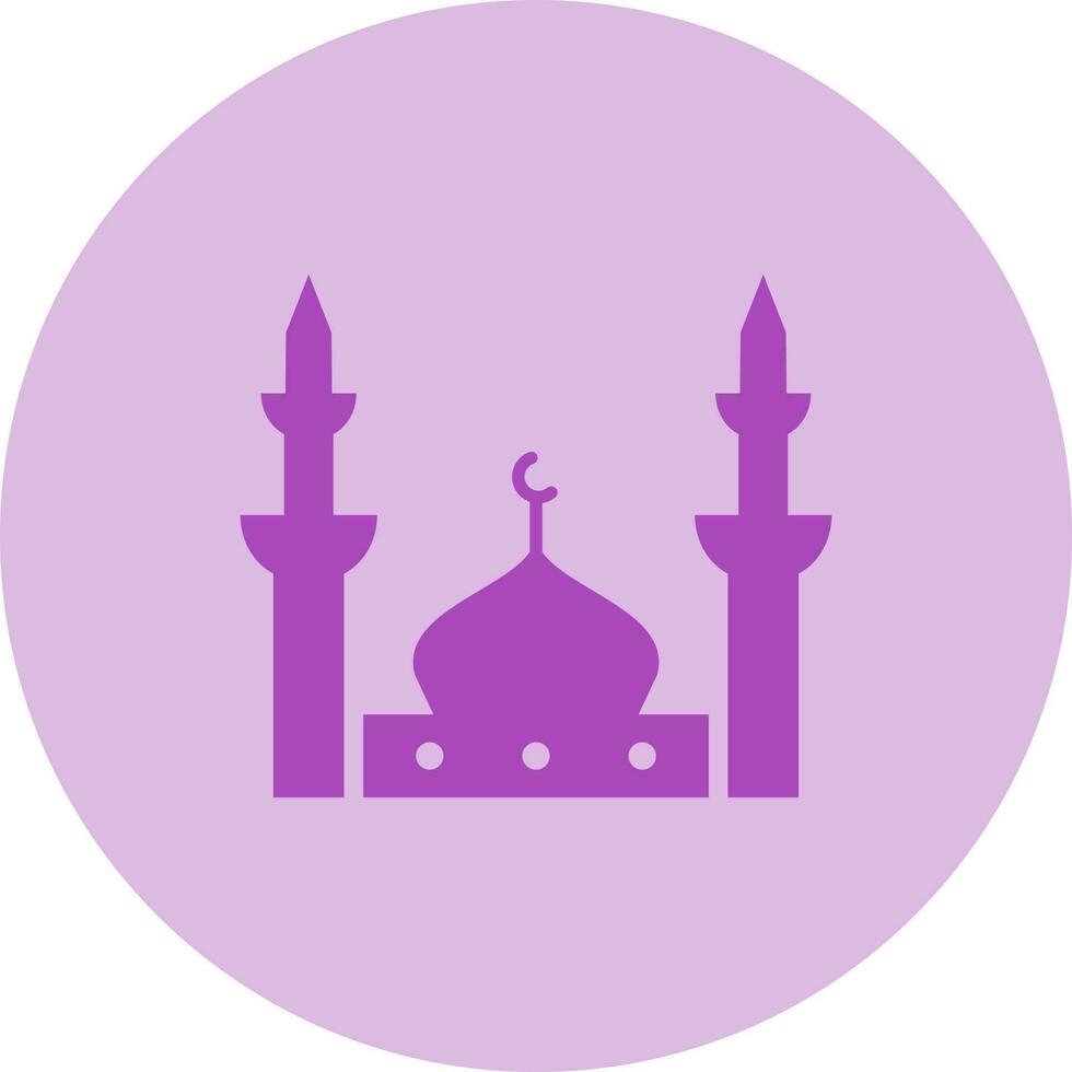 Prophet Moschee Glyphe Symbol vektor