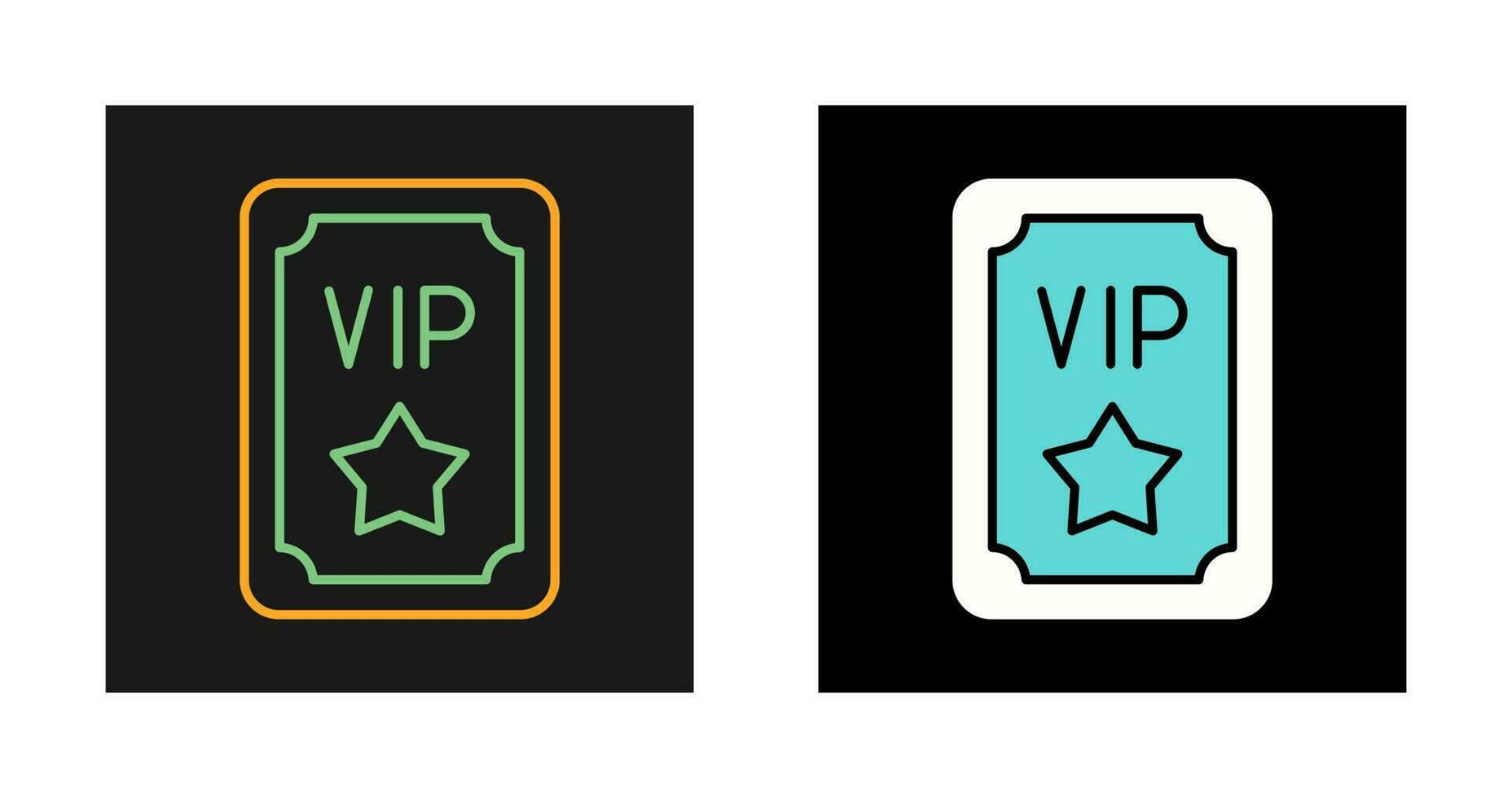 VIP-Pass-Vektor-Symbol vektor