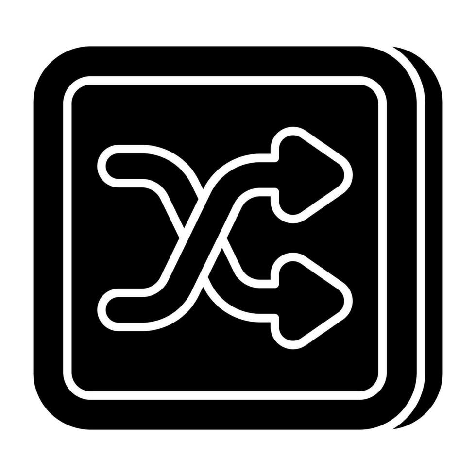 ein perfekt Design Symbol von Mischen Pfeile vektor