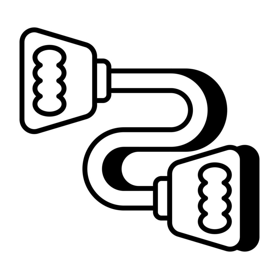 konzeptionelle linear Design Symbol von Dehnen Werkzeug vektor