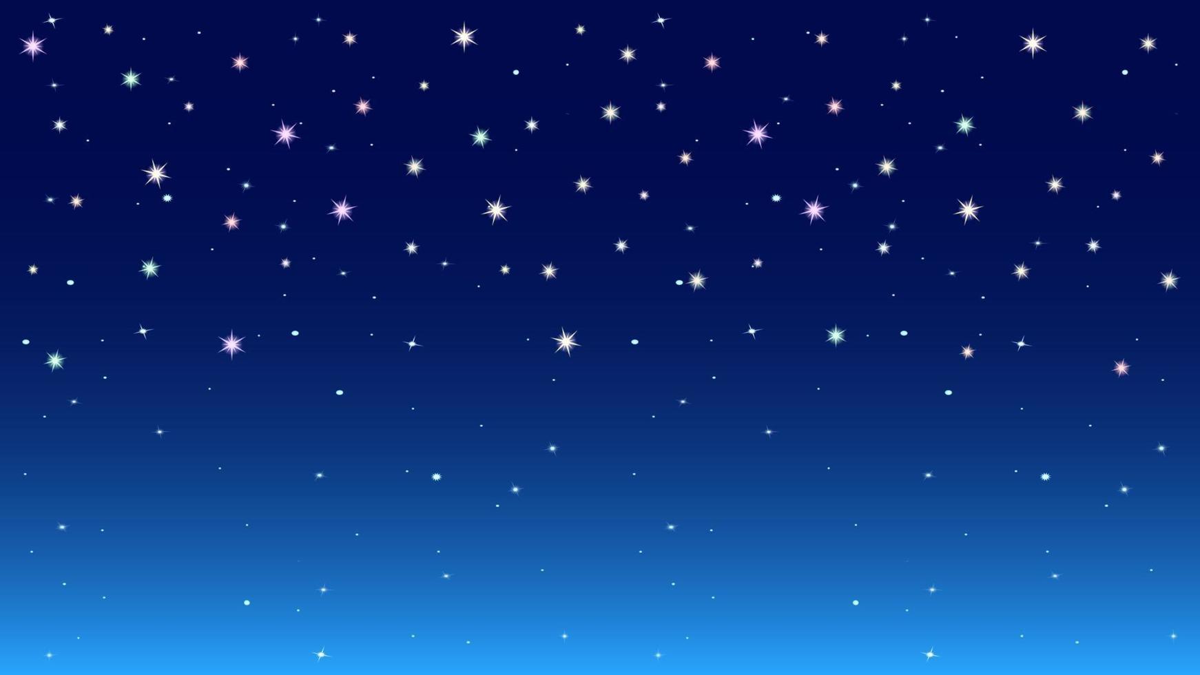 natt färgglada stjärnhimmel bakgrund vektor