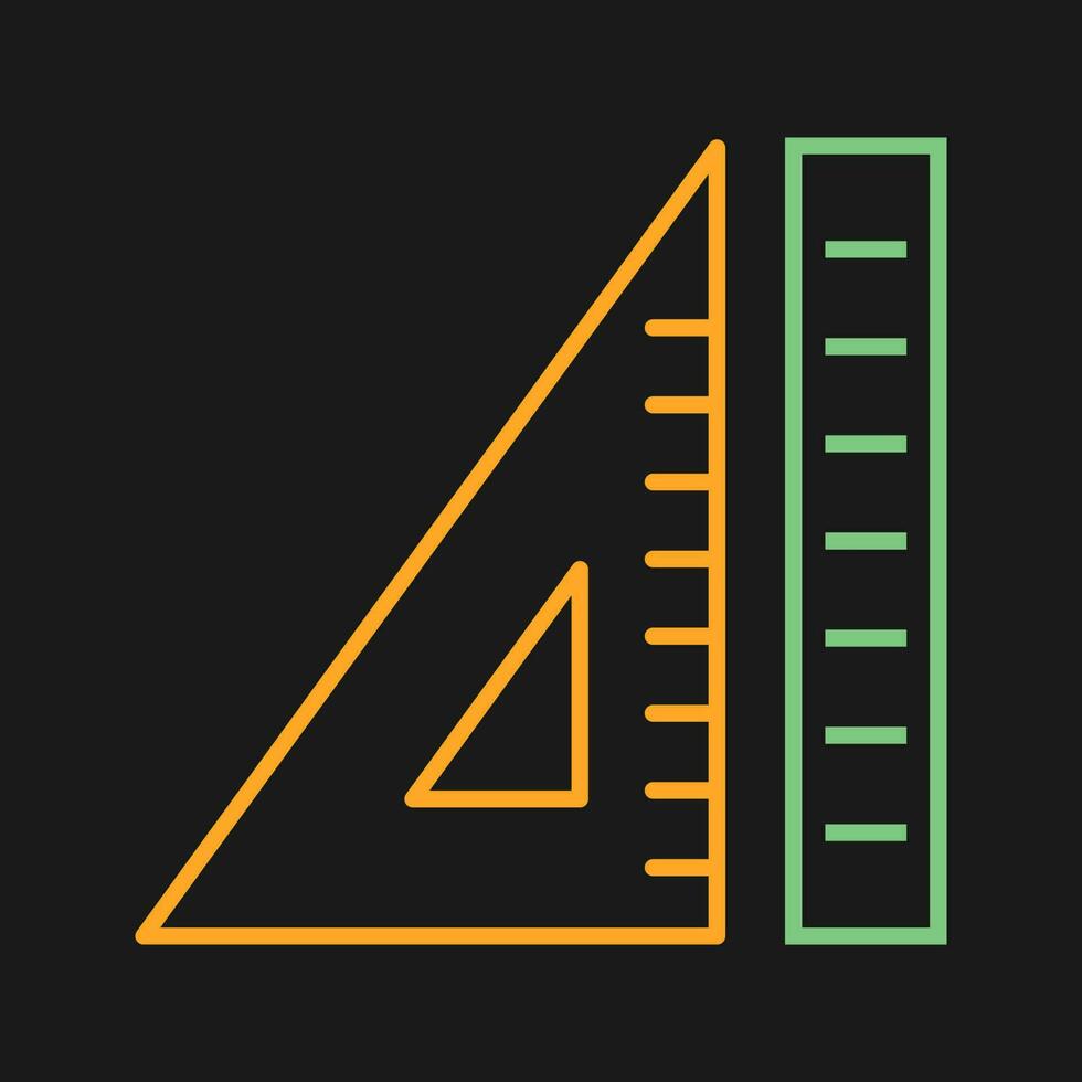 Lineal und Set Squat-Vektorsymbol vektor