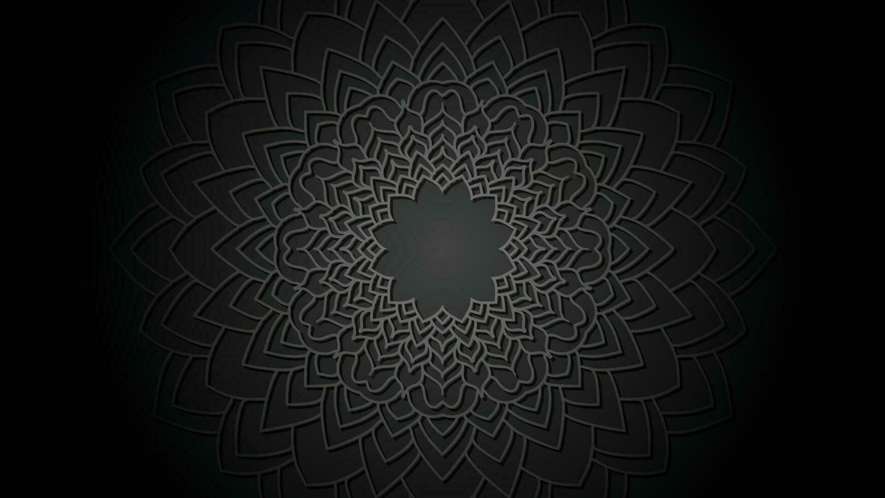 schwarz und Weiß Mandala Hintergrund vektor